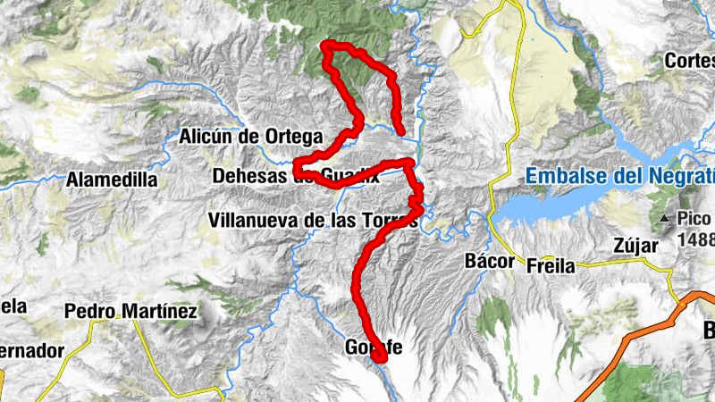 Gorafe - Cocón - Morra del Tomillar - Cortijo Nuevo