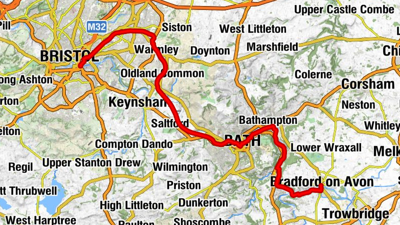 Bristol - The Dings - Bath - Bradford on Avon