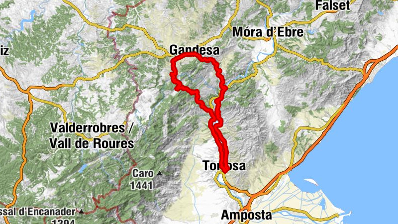 Tortosa - Coll de Bot - Església de Sant Blai - Coll de Som