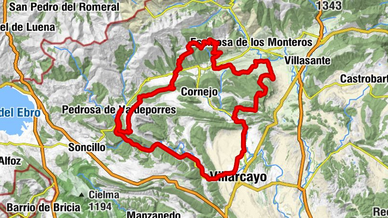 Pedrosa - Mesón Begoña - Pico del Cuerno - Iglesia de San Martín Obispo