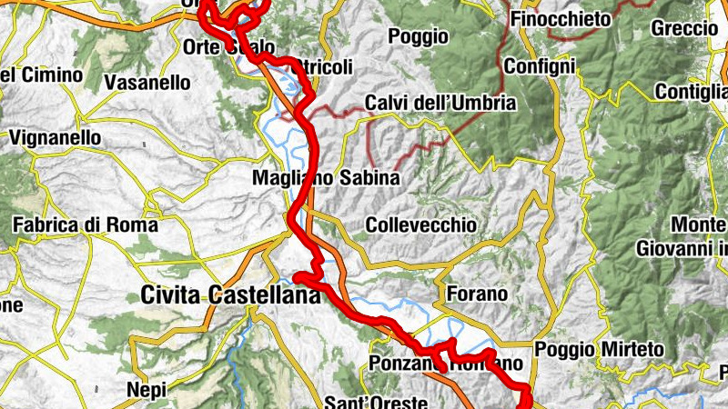 Orte - Orte Scalo - Poggio Mirteto