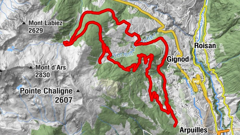 Aosta - Aoste - Avie damon - Flèod Desot - Rifugio Chaligne