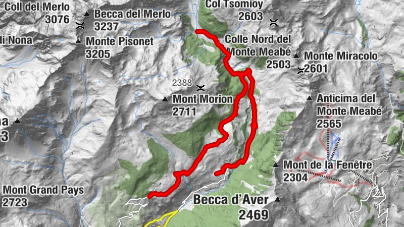 Porliod - Rifugio Magià - Cappella S. Bernardo di Menthon - Baravex Superiore