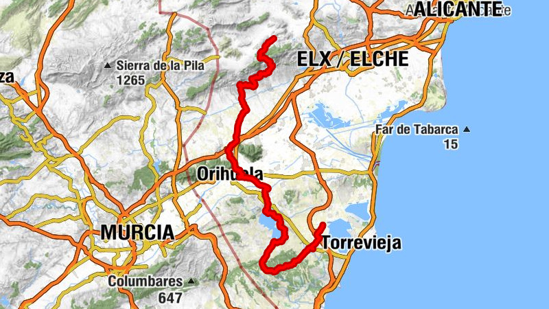 La Marquesa - Puerto de Rebate - Ermita del Camino Viejo de Callosa - el Fondó de les Neus / Hondón de las Nieves