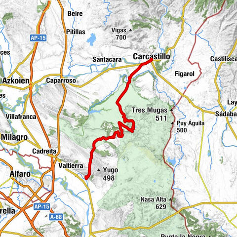 Deportivo - Punta de la Estroza - Ermita de San Miguel - Bárdenas