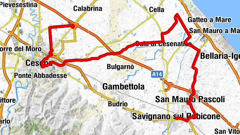 Savignano sul Rubicone - Chiesa Arcipretale di San Mauro Vescovo - Chiesa Cattedrale di Cesena - Quartiere Centro Urbano