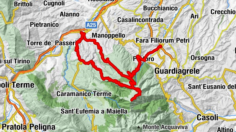 Madonna del Ponte - Colle della Civita - Rifugio Bruno Pomilio - La Maielletta