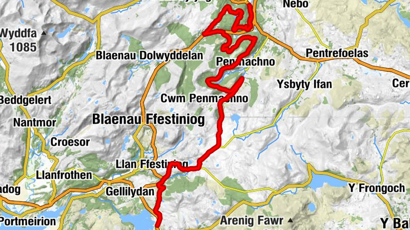 Ffestiniog - Bont Newydd - Bron Goronwy - Betws-y-coed