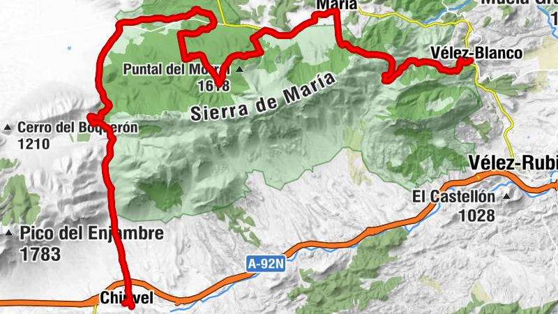 Mesón Casa Antonia - Collado de Perentín - Vélez-Blanco - Chirivel