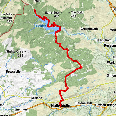 Haltwhistle - Centre of Britain - Needs Hill - Kielder