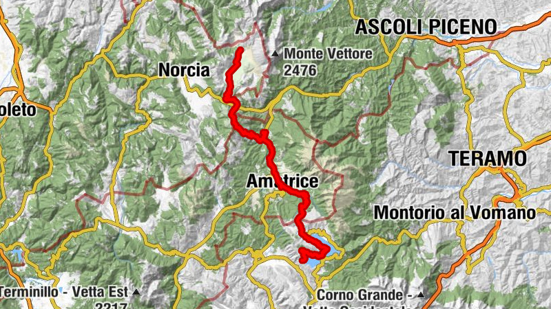 Castelluccio - Rifugio Perugia (nuovo) - Madonna di Pedicino - Fonte Petroli