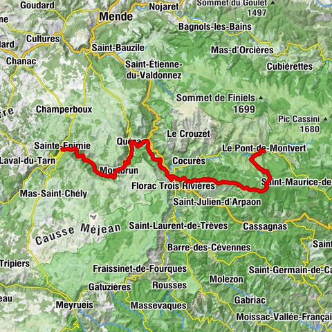 Le Chambon - Signal du Bougès - Collégiale Notre-Dame - Église Paroissiale Sainte-Enimie