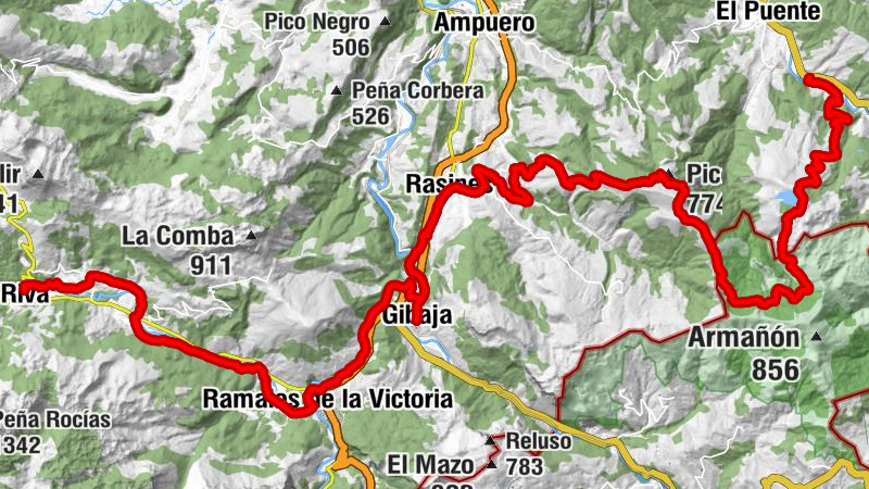 Trebuesto - Pico Lodos - Iglesia de San Félix de Valle - Riva