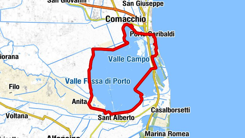 Comacchio - Porto Garibaldi - Lido degli Estensi - Quartiere Le Valli