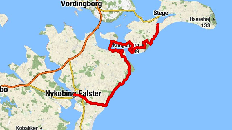 Nykøbing Falster - Idestrup Kirke - Fanefjord Kirke - Lille Bissinge