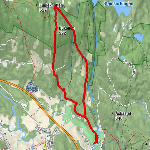 Ås - Høybråtasvingen - Bukollen