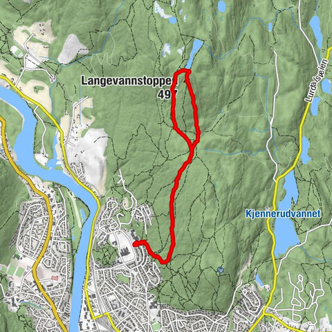 Kongsberg - Fugleplassen - Langevannstoppen