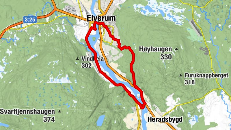 Revberget - Elverum - Elverum kirke - Mastmoen