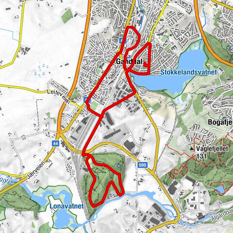 Sandnes - Sabi Ganddal - Lunde - Sørbø