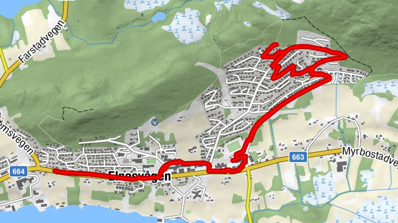 Hustadvika - Hauglia - Haukås - Elnesvågen