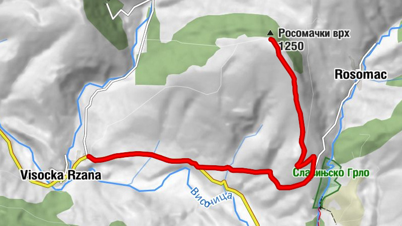 Височка Ржана - Росомачки врх