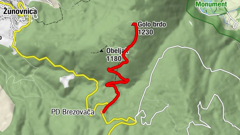 PD Brezovača - Ilidža - Golo brdo