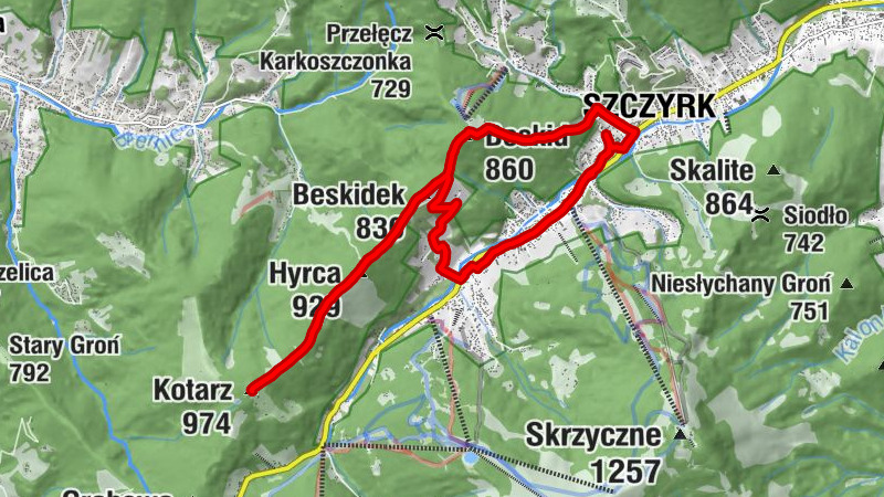 Szczyrk - Hyrca - Kotarz - Beskid