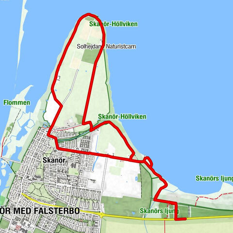 Vellinge kommun - Skanörs kyrka - Skanörsgården - Skanörs vångar