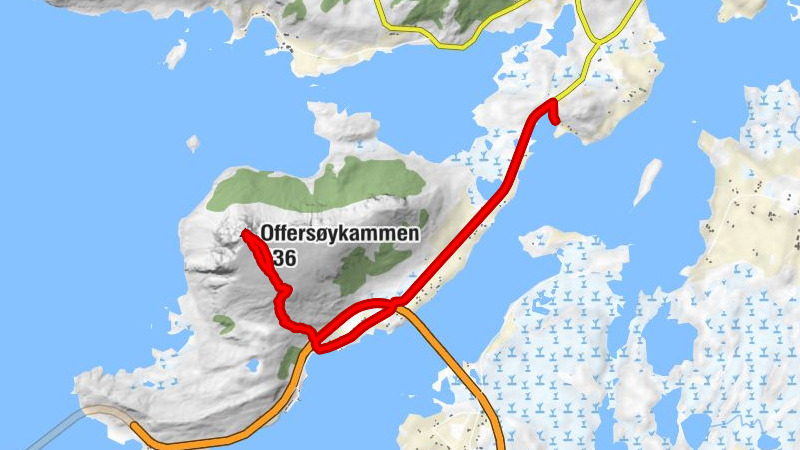 Vestvågøy - Offersøykammen - Offersøya