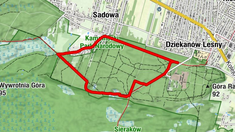 Dziekanów Leśny - Sadowa - Sadówka - Szczukówek