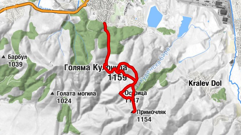 Перник - Голяма Кулоница - Острица - Примочляк