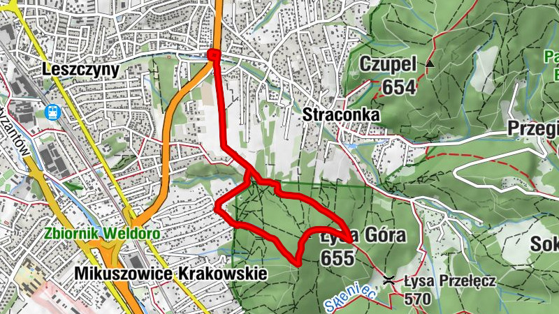 Bielsko-Biała - Łysa Góra