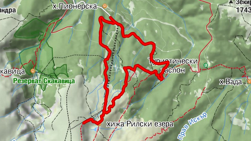 Кюстендил - хижа Рилски езера - х.Ловна