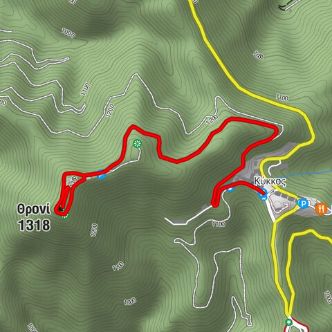 Κύκκος - Θρονί - Tsakistra