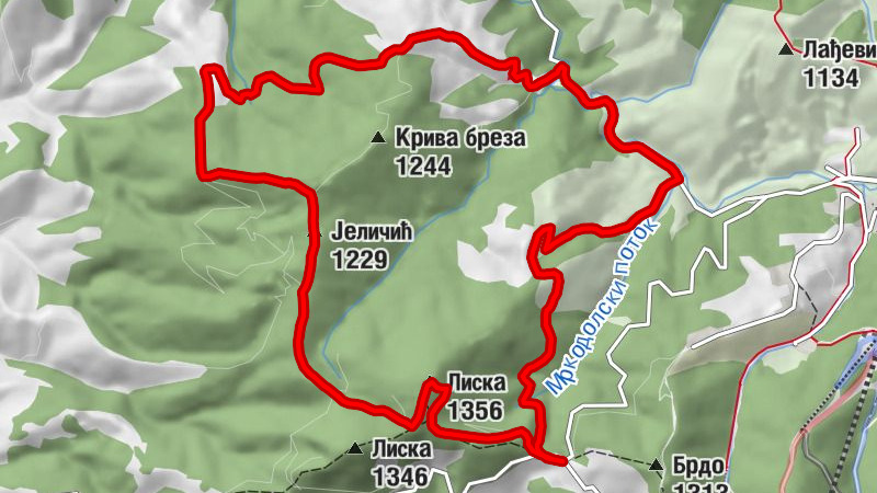 Јабланица - Лиска - Јеличић - Масница