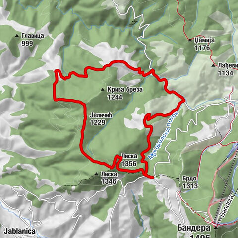 Јабланица - Лиска - Јеличић - Масница