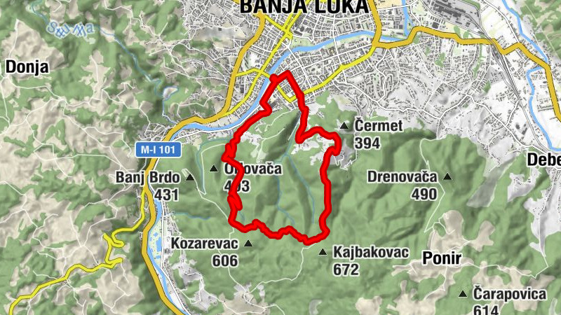 Banja Luka - Rajnerov izvor - Starčevica