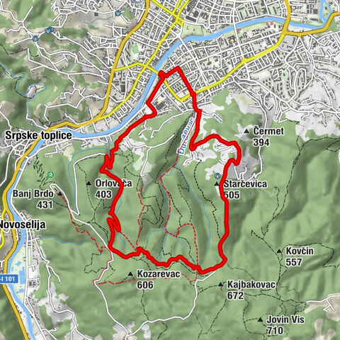 Banja Luka - Rajnerov izvor - Starčevica