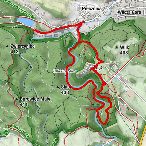 Świebodzice - Książ - Pełcznica