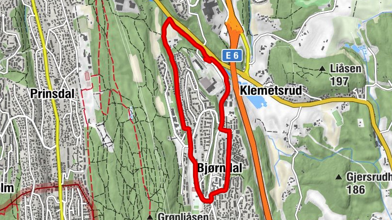 Bjørnholt - Rønning - Nordre Slime - Søndre Slime