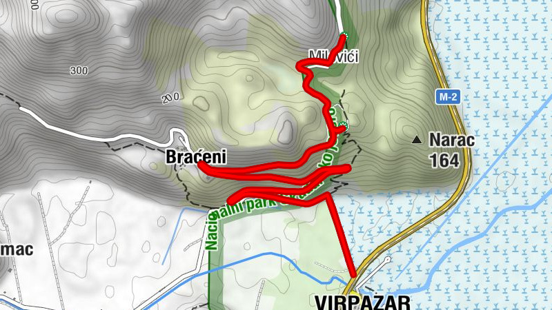 Braćeni - Milovići - Virpazar