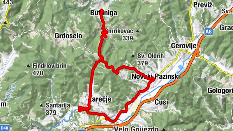 Novaki Pazinski - Oravići - Zarečki krov - Dušani