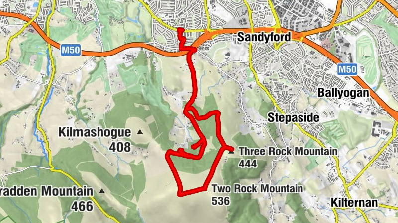 Tallaght - Three Rock Mountain - Two Rock Mountain