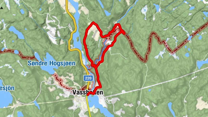 Vassbotten - Älgafallet - Berget - Ängarna
