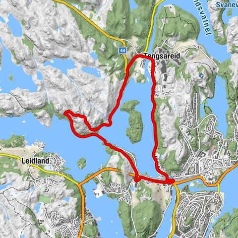 Tengsareid - Kosen - Launesfjellet - Egersund