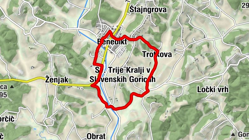 Benedikt - Trotkova - Sv. Trije Kralji v Slovenskih Goricah