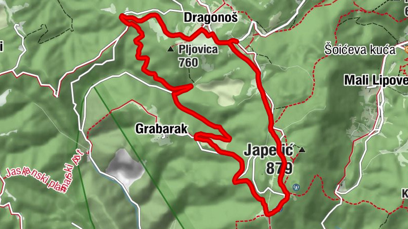 Dragonoš - kapela svetog Antona - Planinarski dom Žitnica