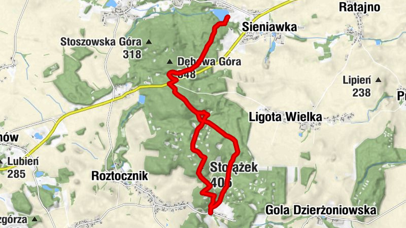 Dobrocinek - Twardno - Stołążek
