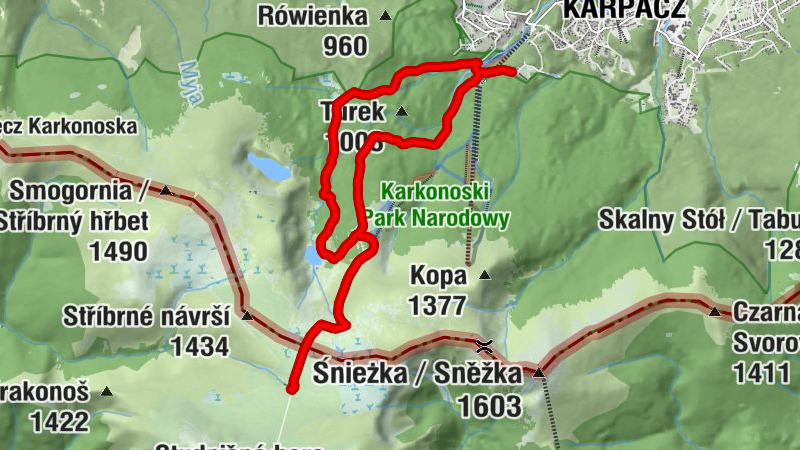 Dziki Wodospad - Strzecha Akademicka - Luční bouda - Schronisko Samotnia