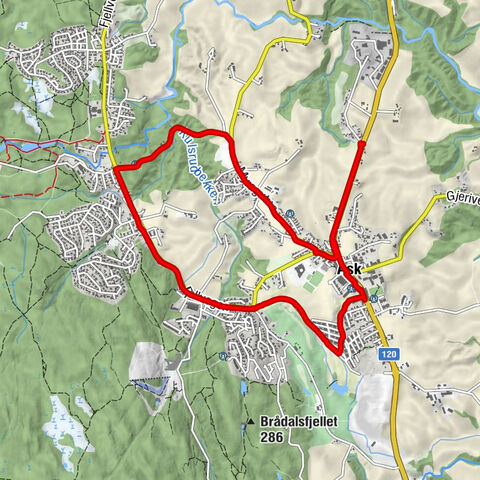Askjordet - Ask - Rønnegrinda - Nordvæst